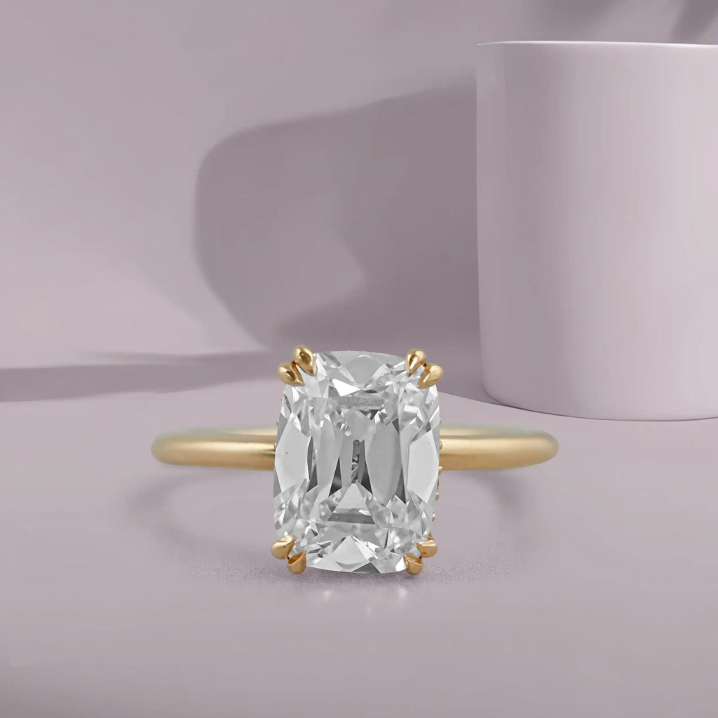 radiant cut solitaire diamond ring 