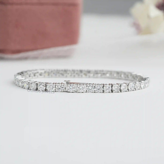 [ Lab grown Diamond Tennis Bracelet]-[Ouros Jewels]