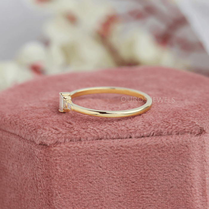 Baguette Diamant Zierlicher Ring