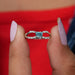 The split shank band adds an extra level of unique sophistication that perfectly complements the brilliant blue diamond center stone