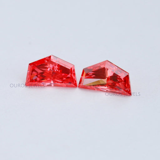 [1.16 TCW Cadillac Cut Pink Diamond Pair]-[Ouros Jewels]