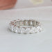 [Cushion-Cut Full Eternity Wedding Band ]-[Ouros Jewels]