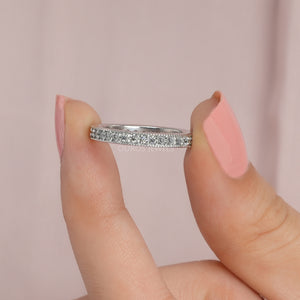 [Round Diamond Eternity Band]-[Ouros Jewels]