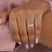 [Five Stone Emerald Cut Diamond Ring]-[Ouros Jewels]