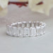 Emerald Diamond Eternity Wedding Band