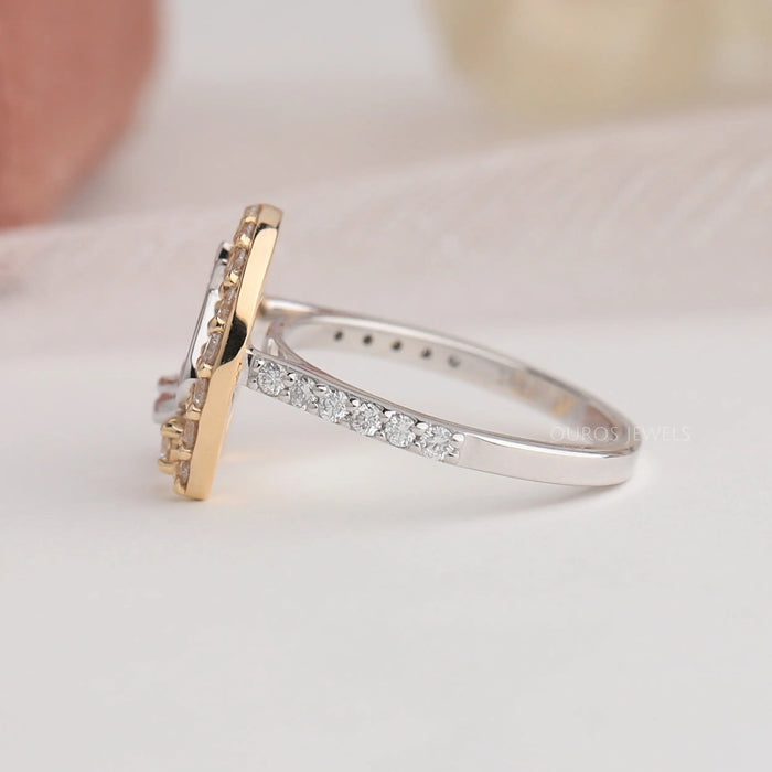 Antik Form Pferd Schliff Hufeisen Diamant Ring