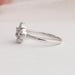 14k white gold shank of asscher halo engagement ring