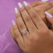 Pink heart shaped lab made diamond wedding ring, an ideal ring for your life partner