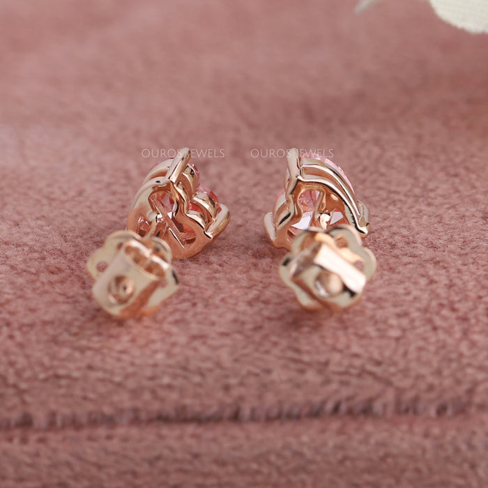[Heart Shape Diamond Earrings]-[Ouros Jewels]