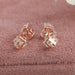 [Heart Shape Diamond Earrings]-[Ouros Jewels]