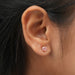[Heart Shaped Diamond Earrings Yellow Gold]-[Ouros Jewels]