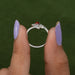 [Read Oval Diamond Wedding Ring]-[Ouros Jewels]