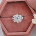 [Step Cut Oval Diamond Cluster Engagement Ring]-[Ouros Jewels]