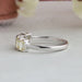 [Emerald Shaped Diamond Wedding Band]-[Ouros Jewels]
