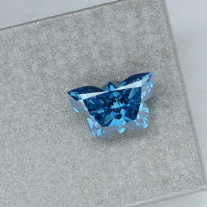 butterfly blue colored diamond 