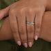 In finger look of heart brilliant cut solitaire lab created diamond engagement ring