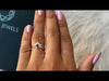 YouTube video of Red Oval Infinity Ring in white gold