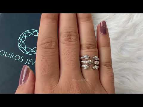 Youtube video of bezel set pear open cuff ring