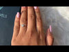 Youtube View Of Pear And Round Cut Lab Diamond Dainty Ring