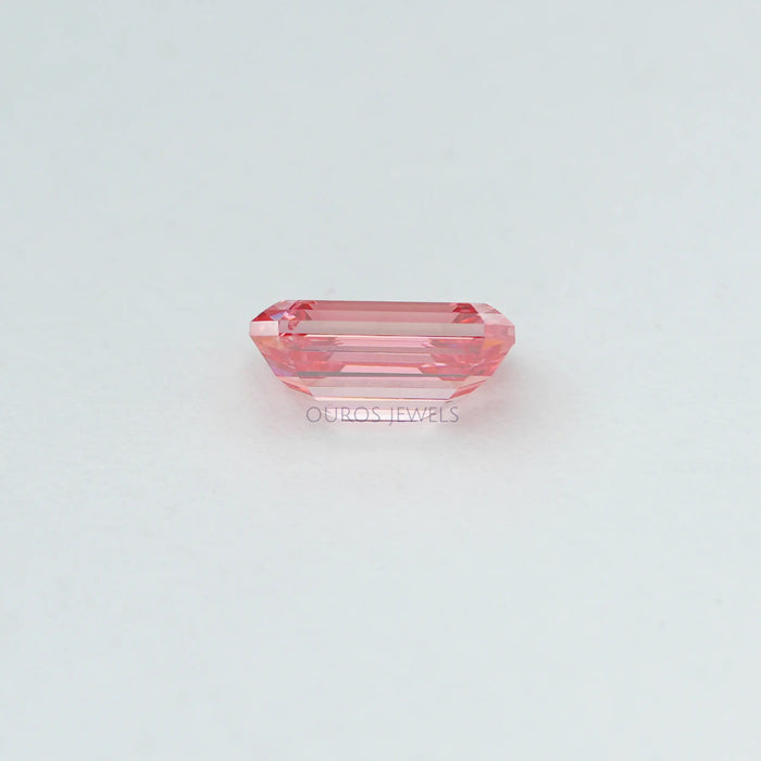 0,76 Karat Rosa Smaragd Schliff Labor Gezüchteter Diamant
