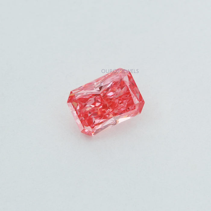 Rosa Radiant Schliff Labor Diamant
