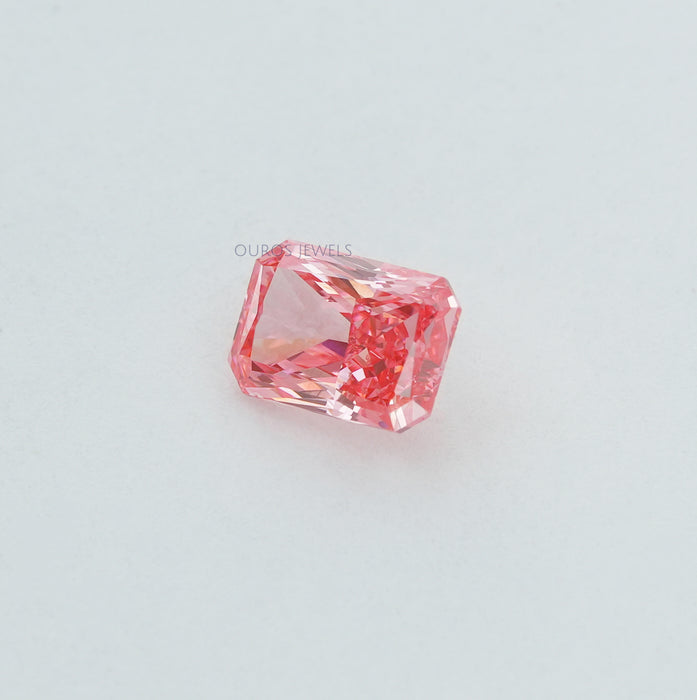 Rosa Radiant Schliff Labor Diamant