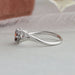 [Side View of Red Asscher Diamond Ring]-[Ouros Jewels]