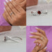 [Collage of Red Asscher Diamond Ring]-[Ouros Jewels]