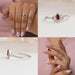 Collage of Fancy Colored Lab Made Diamond Engagement Ring