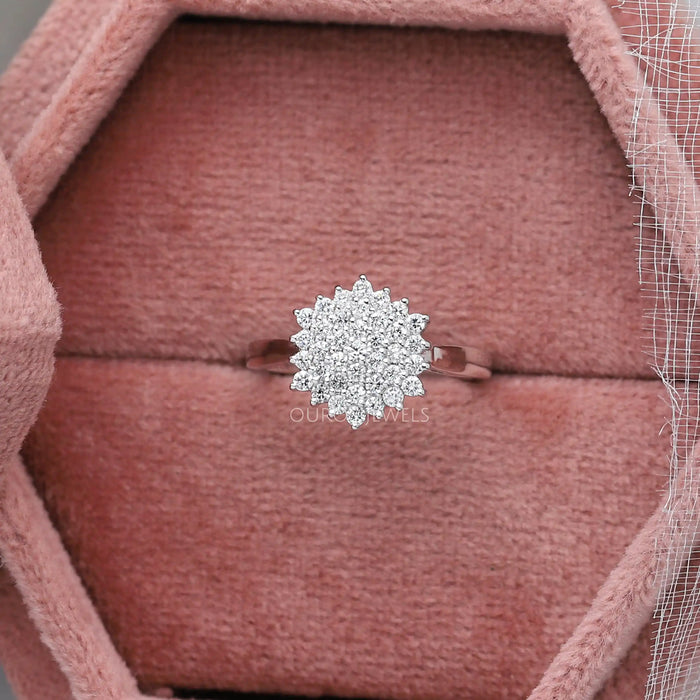 Rundschliff Cluster Diamantring
