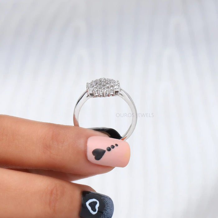 Rundschliff Cluster Diamantring