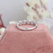 Back side look of round 6 stone wedding band