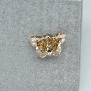 yellow butterfly lab grown diamond 