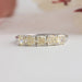 Fancy yellow cushion brilliant cut lab diamond anniversary ring